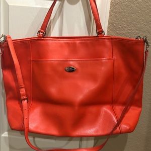Coach XL Tote Orange/Mandarin